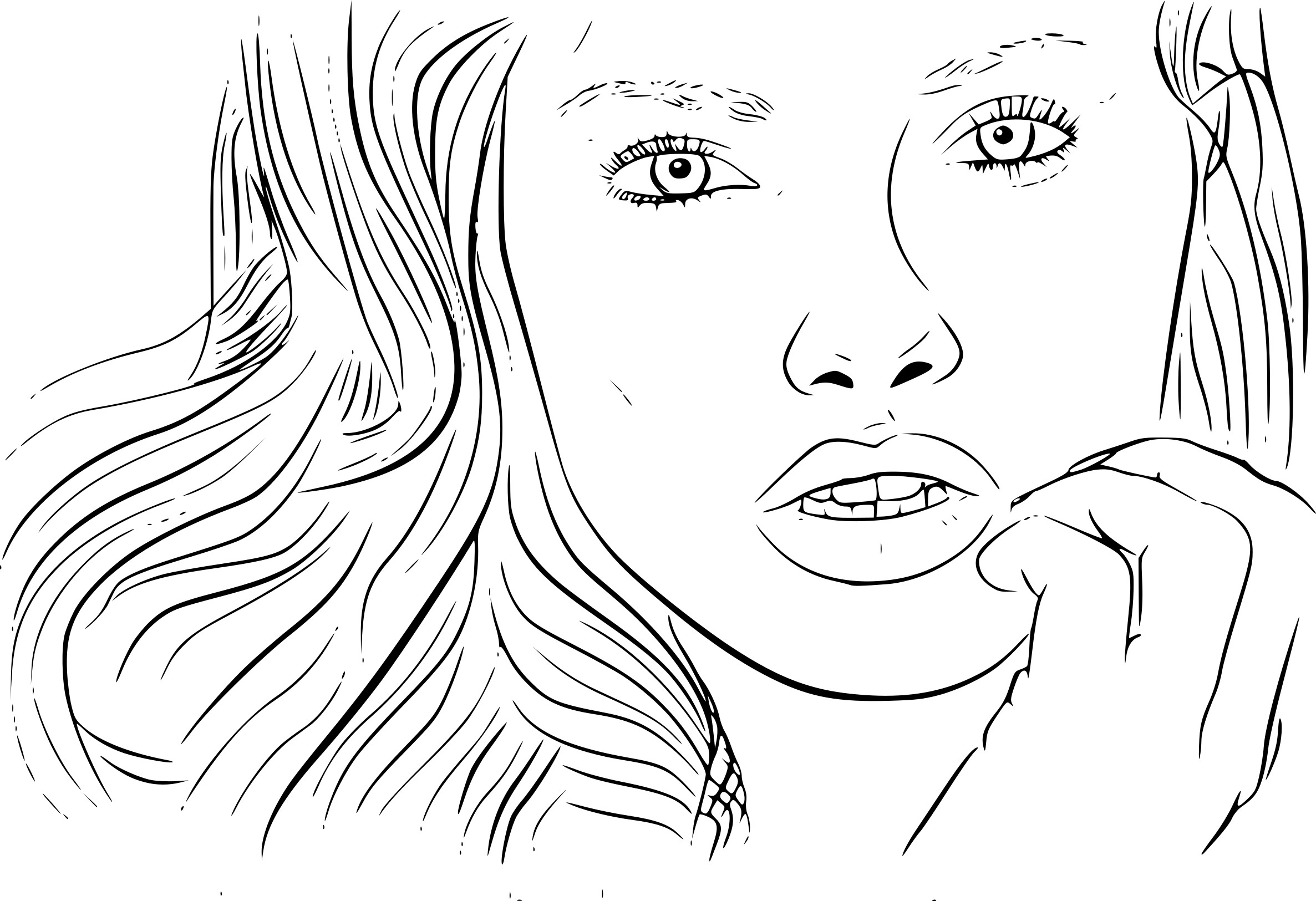 Adriana Lima coloring page