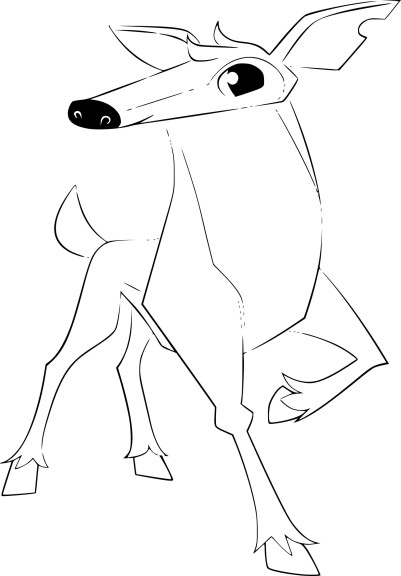 Deer Animal Jam coloring page