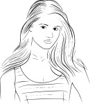 Dianna Agron coloring page