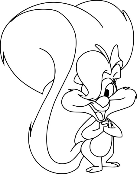 Fifi La Fume coloring page