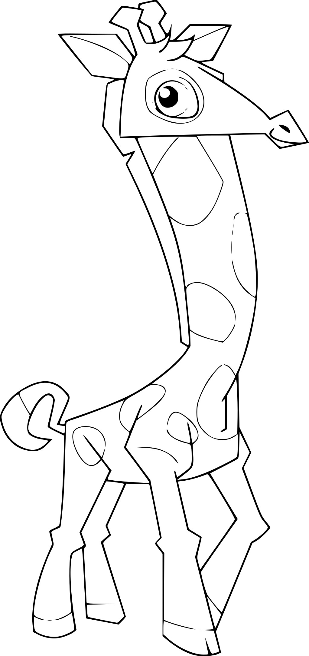 Giraffe Animal Jam coloring page