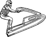 Jet Ski coloring page