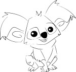 Koala Animal Jam coloring page