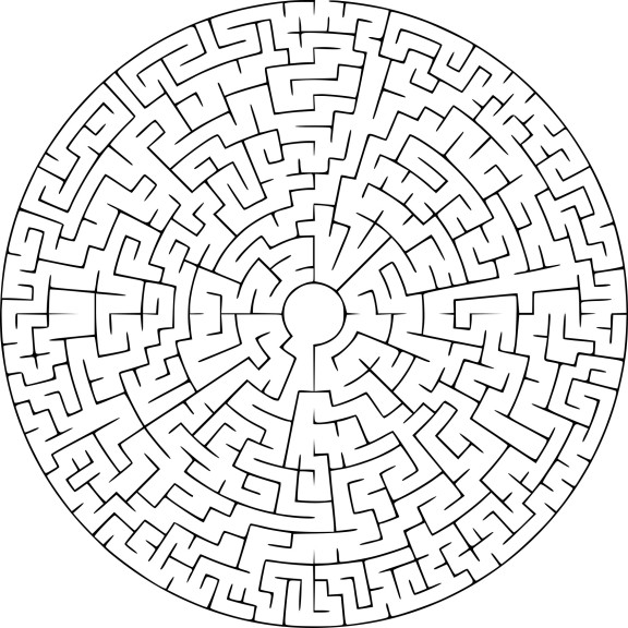 Labyrinth coloring page