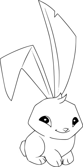 Coloriage lapin Animal Jam