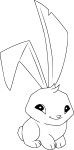 Animal Jam Rabbit coloring page