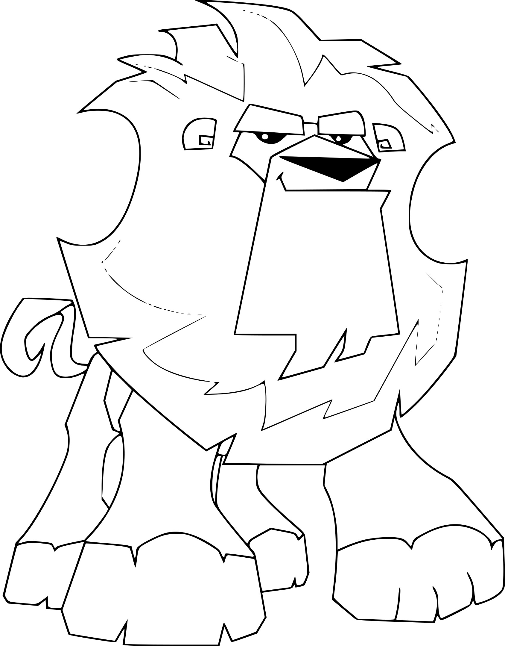 Coloriage Lion Animal Jam