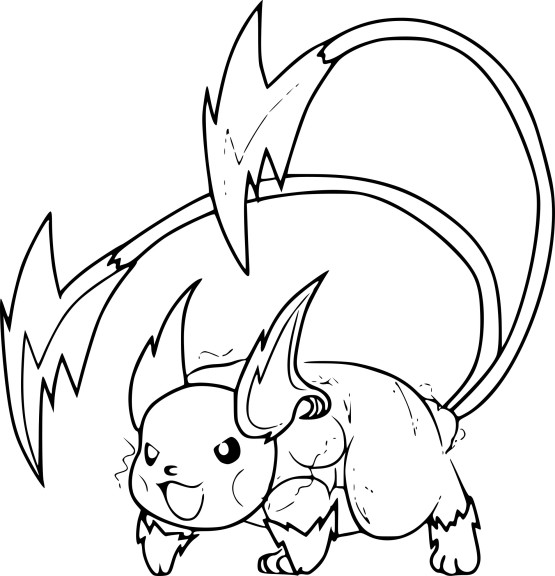 Coloriage Mega Raichu