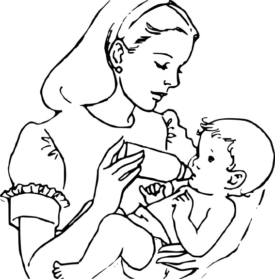 Nanny coloring page