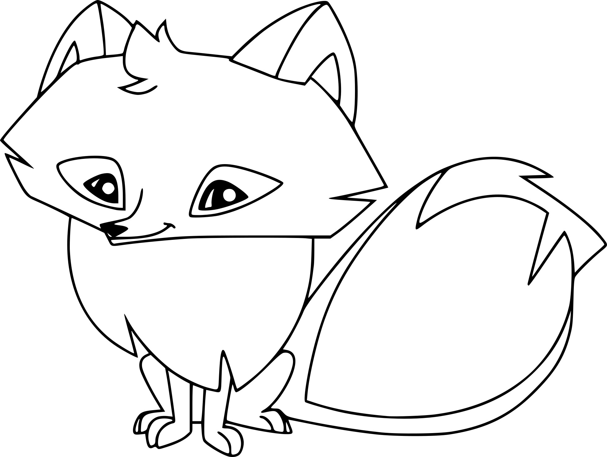 Arctic Fox coloring page