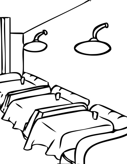Restaurant coloring page
