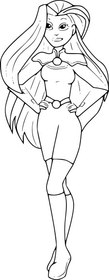 Starfire coloring page