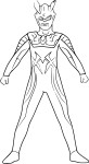 Disegno di Ultraman Zero da colorare