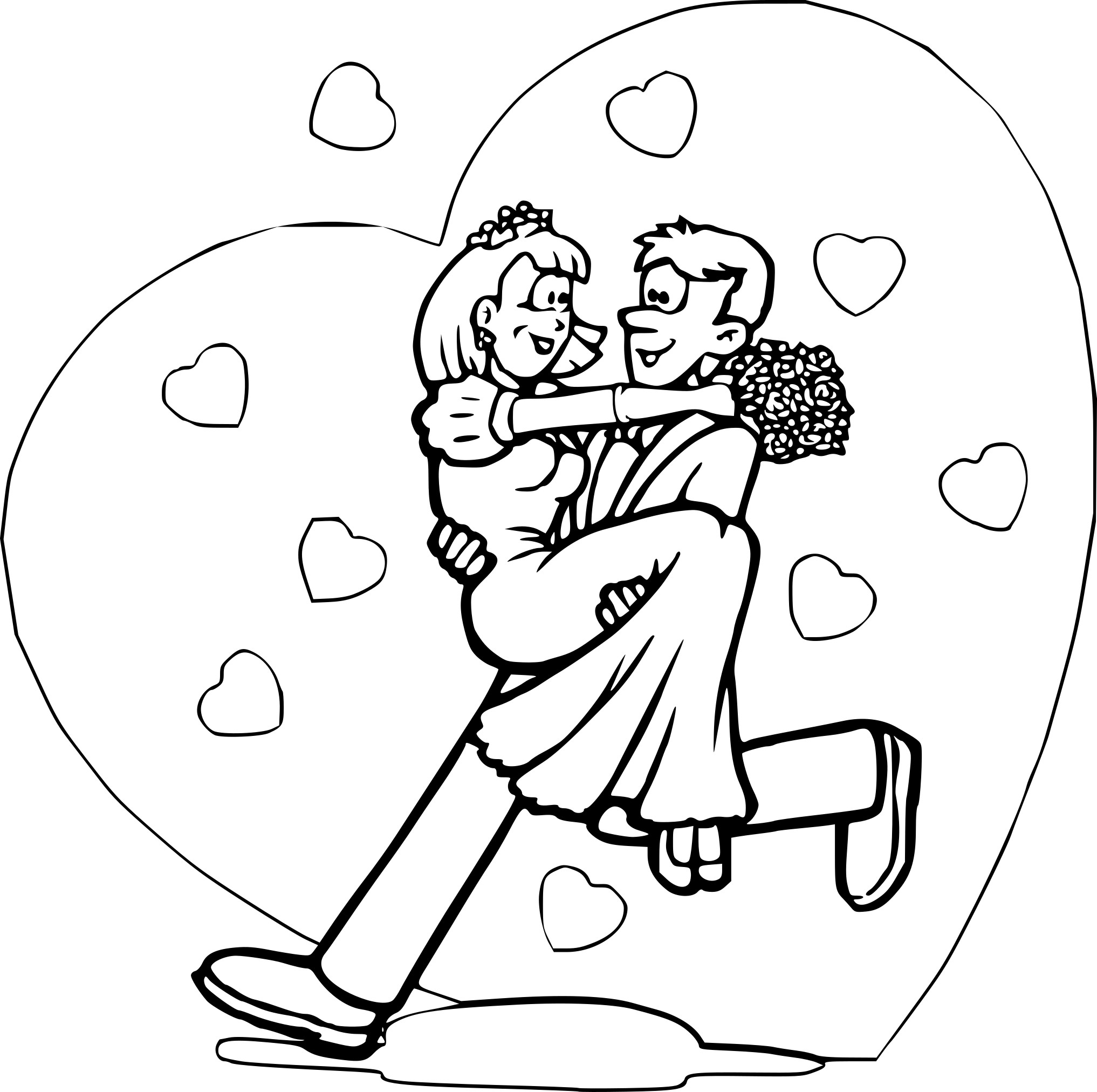 Love coloring page