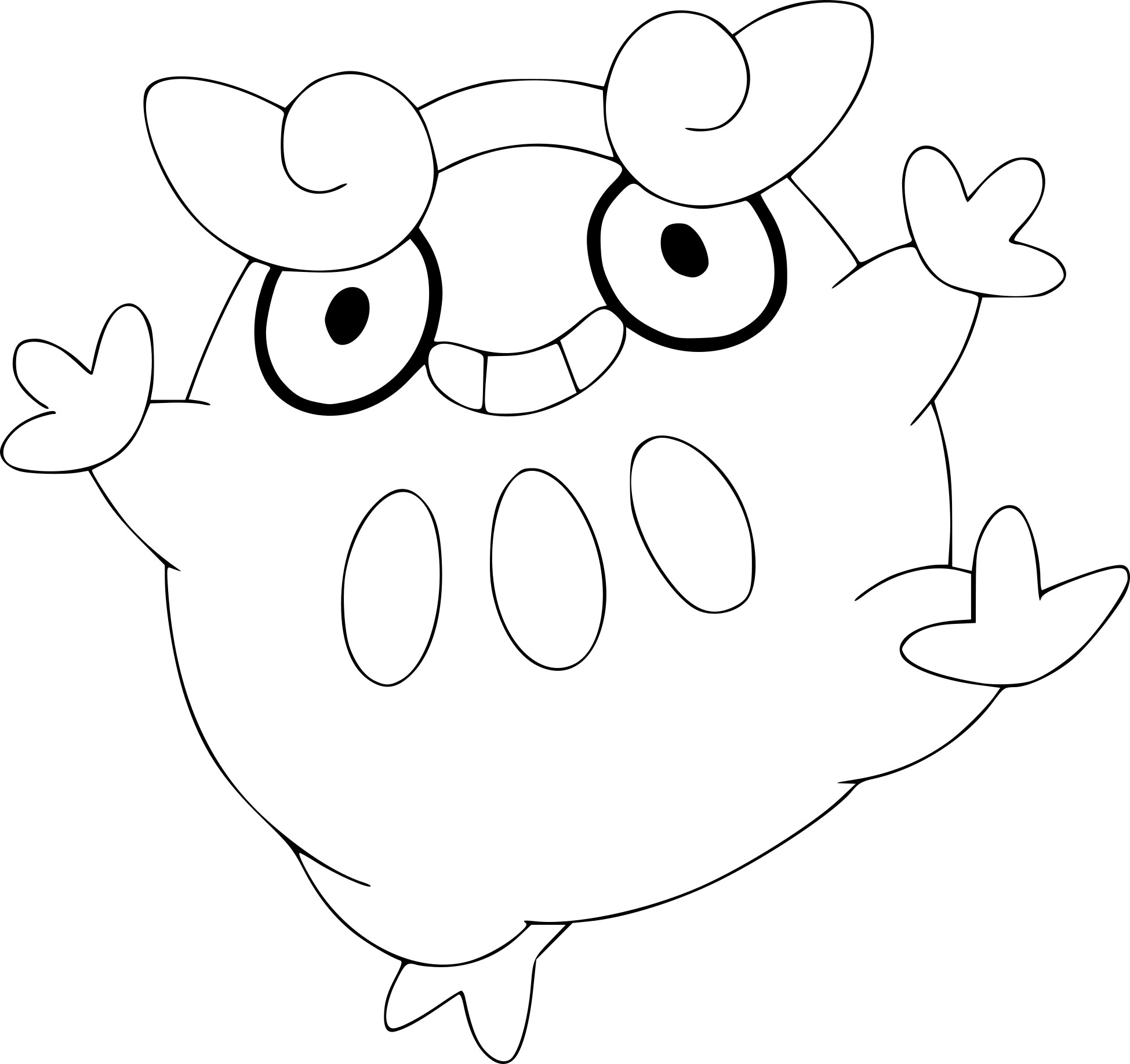 Darumaka Pokemon coloring page