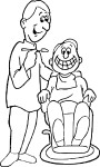 Dentist coloring page