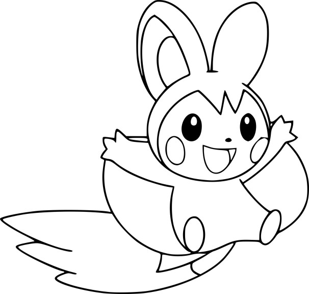 Disegno di Pokemon Emolga da colorare