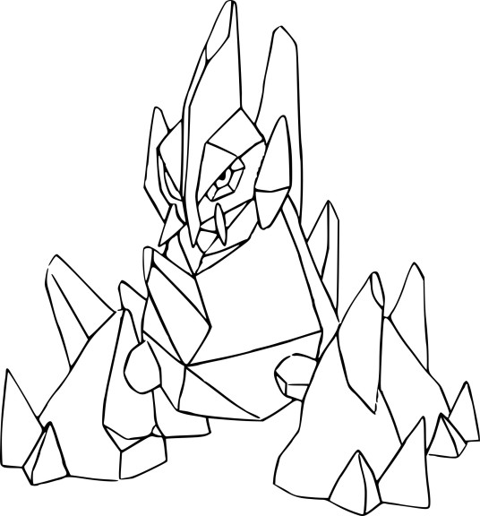 Gigalith Pokemon coloring page