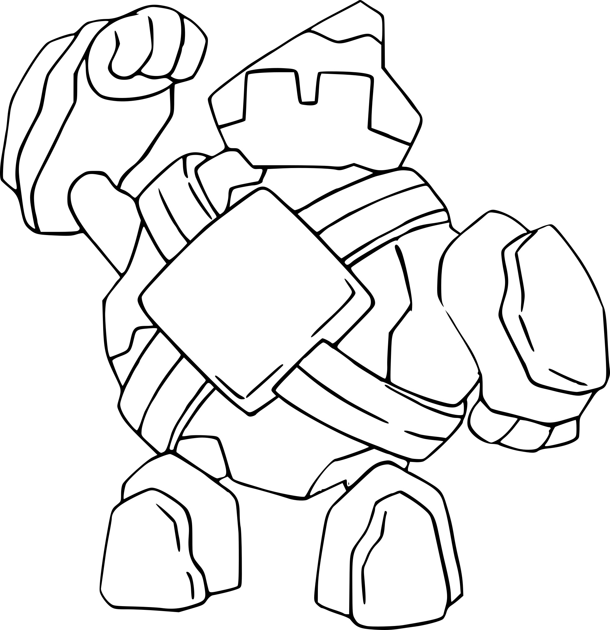 Golett Pokemon coloring page