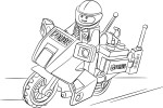 Coloriage Lego police