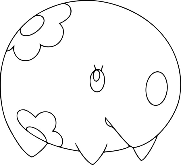 Munna Pokemon coloring page