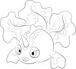 Goldeen Pokemon coloring page