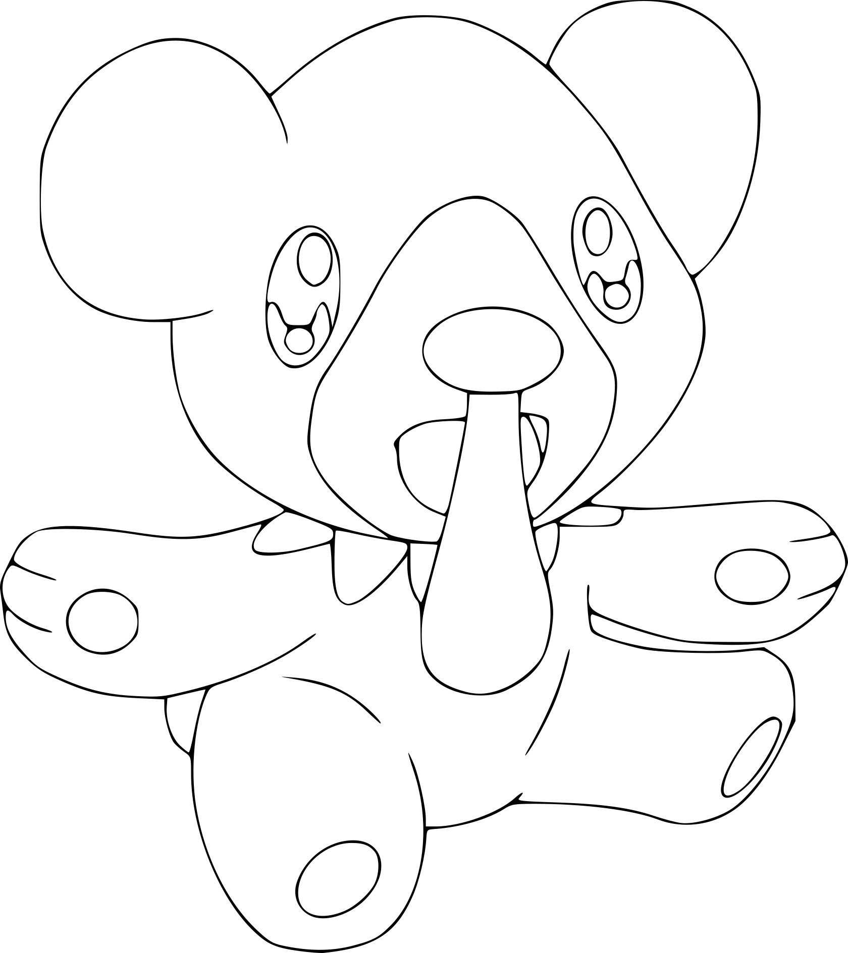 Cubchoo Pokemon coloring page