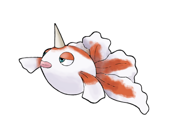 Disegno di Pokemon Goldeen da colorare