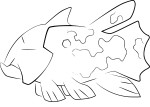 Relicanth Pokemon coloring page