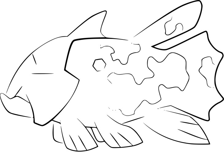 Relicanth Pokemon coloring page
