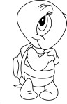 Tiny Toons Turtle coloring page