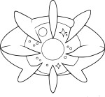 Cosmoem Pokemon coloring page