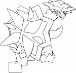 Pokemon Turtonator coloring page