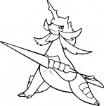 Samurott Pokemon coloring page