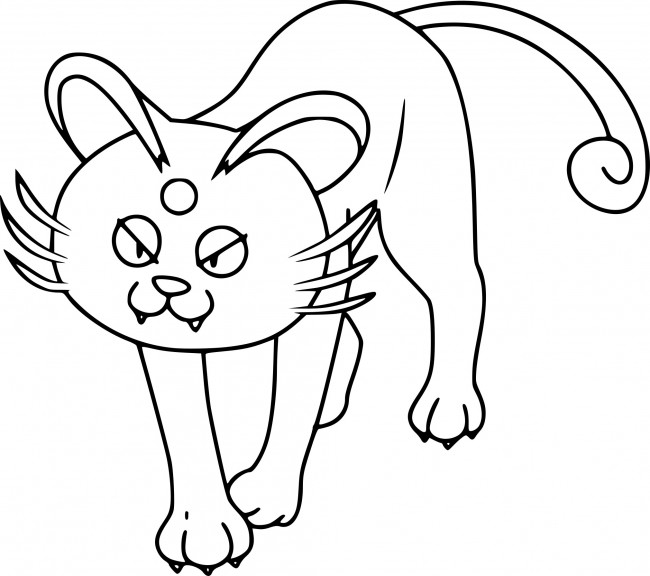 Persian Alola coloring page