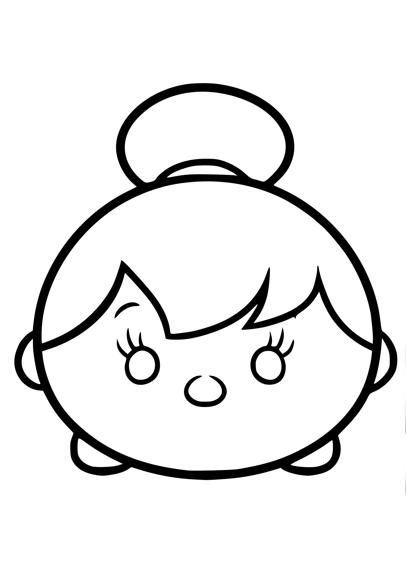 Coloriage Tsum Tsum fée