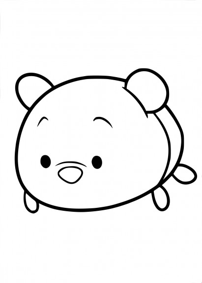 Disegno di Tsum Tsum Winnie da colorare