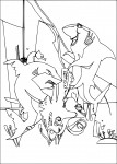 Shark Gang drawing and coloring page