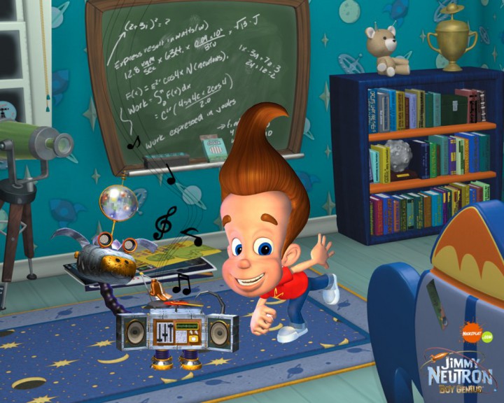 Jimmy Neutron drawing and