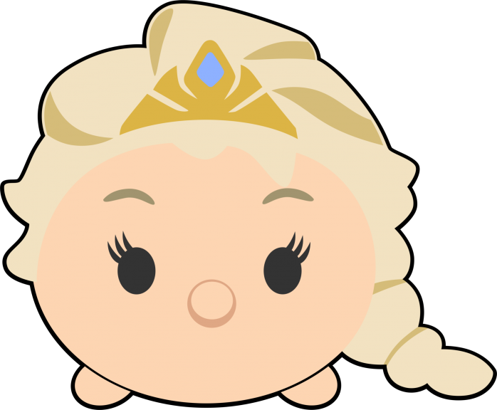 Disegno di Tsum Tsum Elsa da colorare