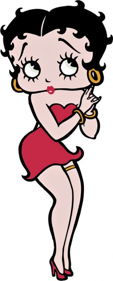 Betty Boop drawing and