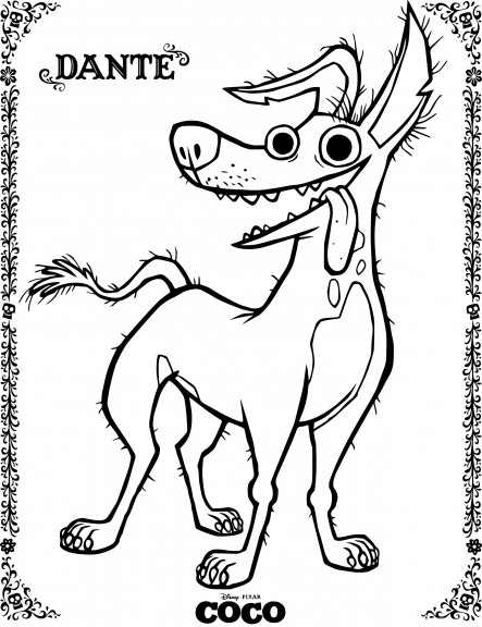 Coco Dante coloring page