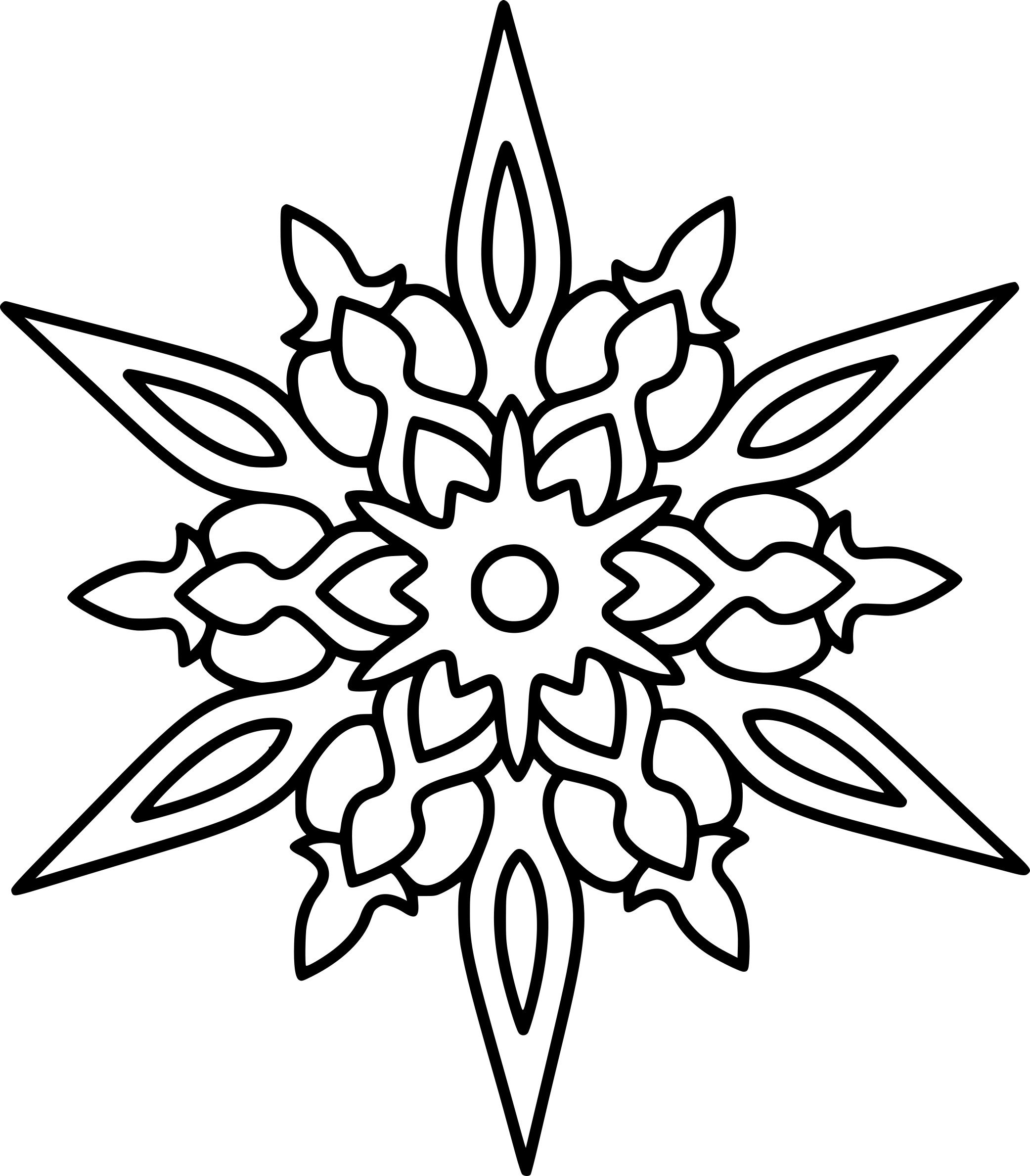 Christmas Star coloring page