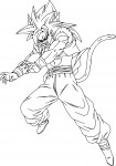 Gogeta Dragon Ball Z coloring page