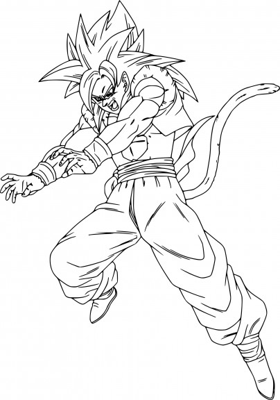 Disegno di Gogeta Dragon Ball Z da colorare