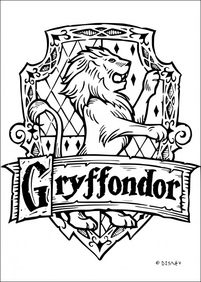 Coloriage Gryffondor