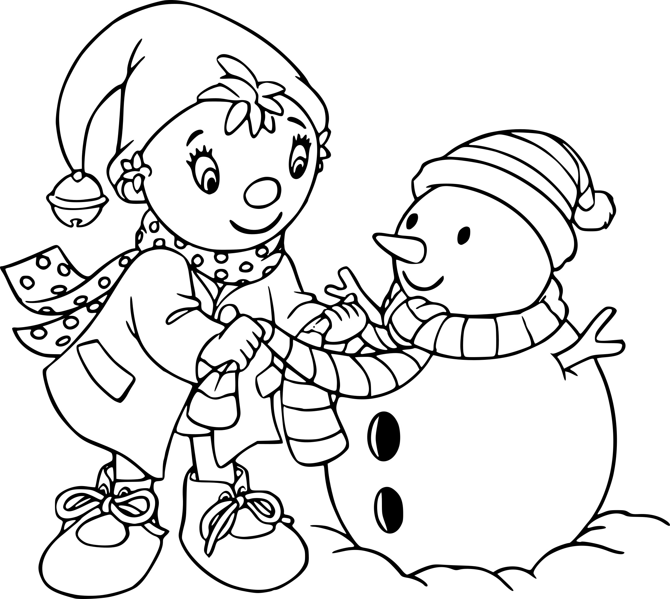Christmas Oui Oui coloring page