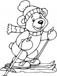 Christmas Bear coloring page