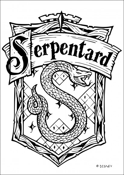 Coloriage Serpentard