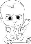 Baby Boss coloring page
